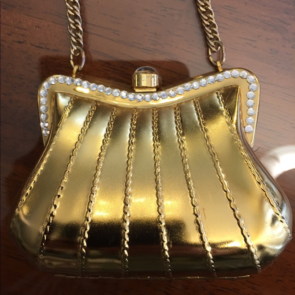 Party mini bag metal crossbody rhinestones